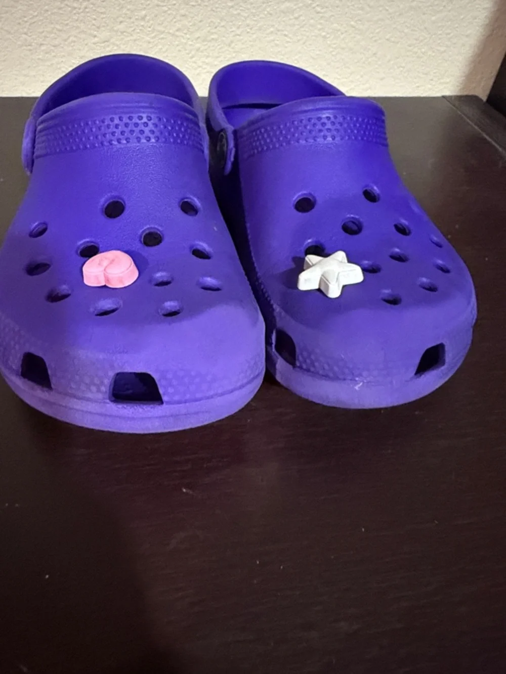 CROCS Kids Size 12 Purple Clog Sandals with Back Strap - Picture 6 of 6